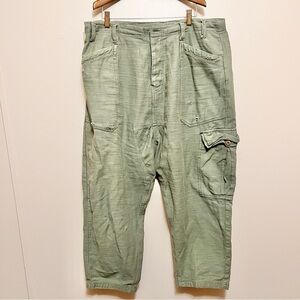 Free People Sage Green Cropped Pants